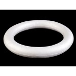 Polystyrene circle, white color, diameter 30 cm